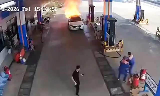 Nguyên nhân vụ cháy xe ô tô chứa pin ắc quy tại cây xăng Petrolimex Đà Nẵng