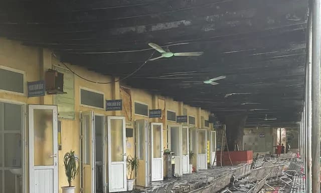 Hỏa hoạn bùng phát tại khu cấp phát thuốc Bệnh viện Đa khoa Thọ Xuân Thanh Hóa