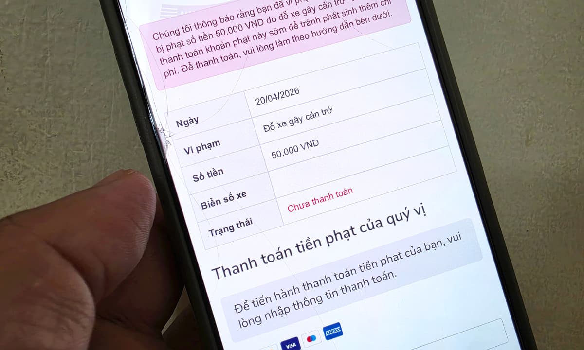 Cảnh báo lừa đảo phạt nguội 50.000 đồng giả mạo Cổng dịch vụ công để chiếm thẻ ngân hàng - ảnh 1