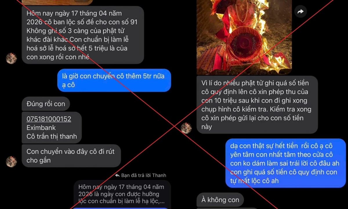 Cảnh báo lừa đảo tâm linh: Nhiều người mất tiền phí 'làm lễ' nhận số lô đề giả mạo - ảnh 1
